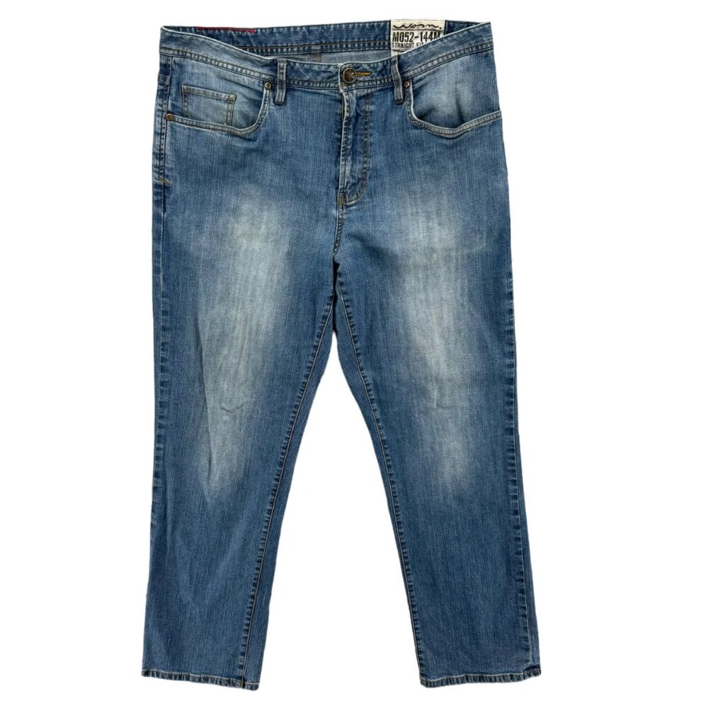 Well Worn Straight Fit Jeans Mens Blue M052-144M Cotton Denim Size 36x32
